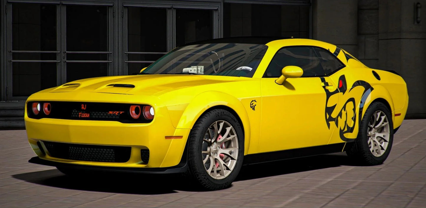 Custom Dodge Challenger SRT Hellcat Redeye With Props | Mo Dre's Customs