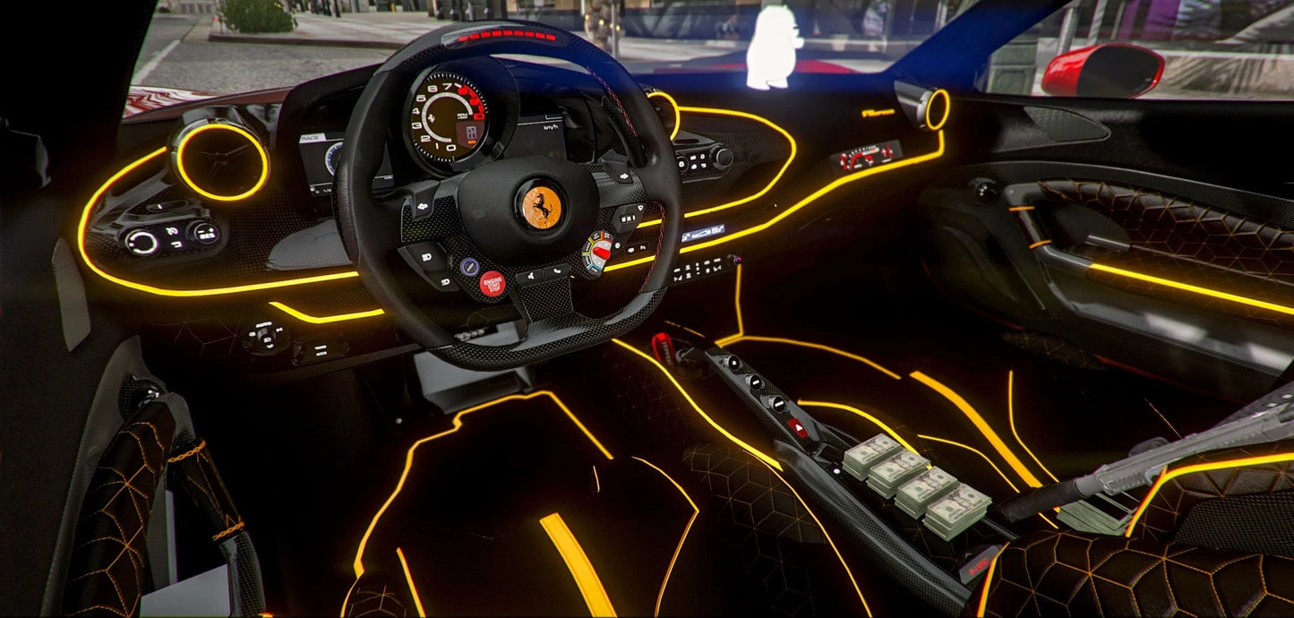 Custom Ferrari F8 Spider N-Largo (Money and Gun) | GS Omar