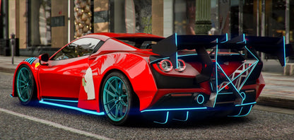 Custom Ferrari F8 Spider N-Largo (Money and Gun) | GS Omar