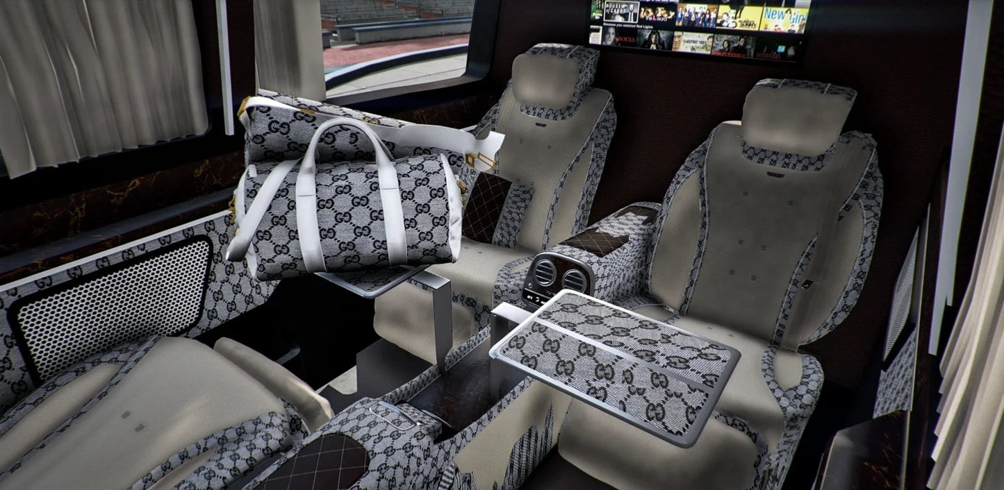 Custom Mercedes Maybach Sprinter with Gucci interior (6 Seater) | Krazy Customs