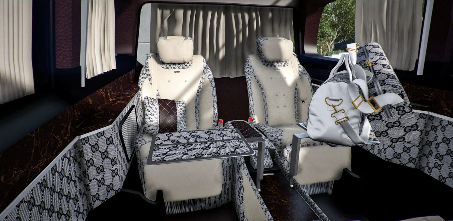 Custom Mercedes Maybach Sprinter with Gucci interior (6 Seater) | Krazy Customs