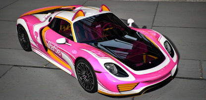 Custom Animated Barbie Porsche 918 Spyder [20+ Tuning Parts] | Port Baek