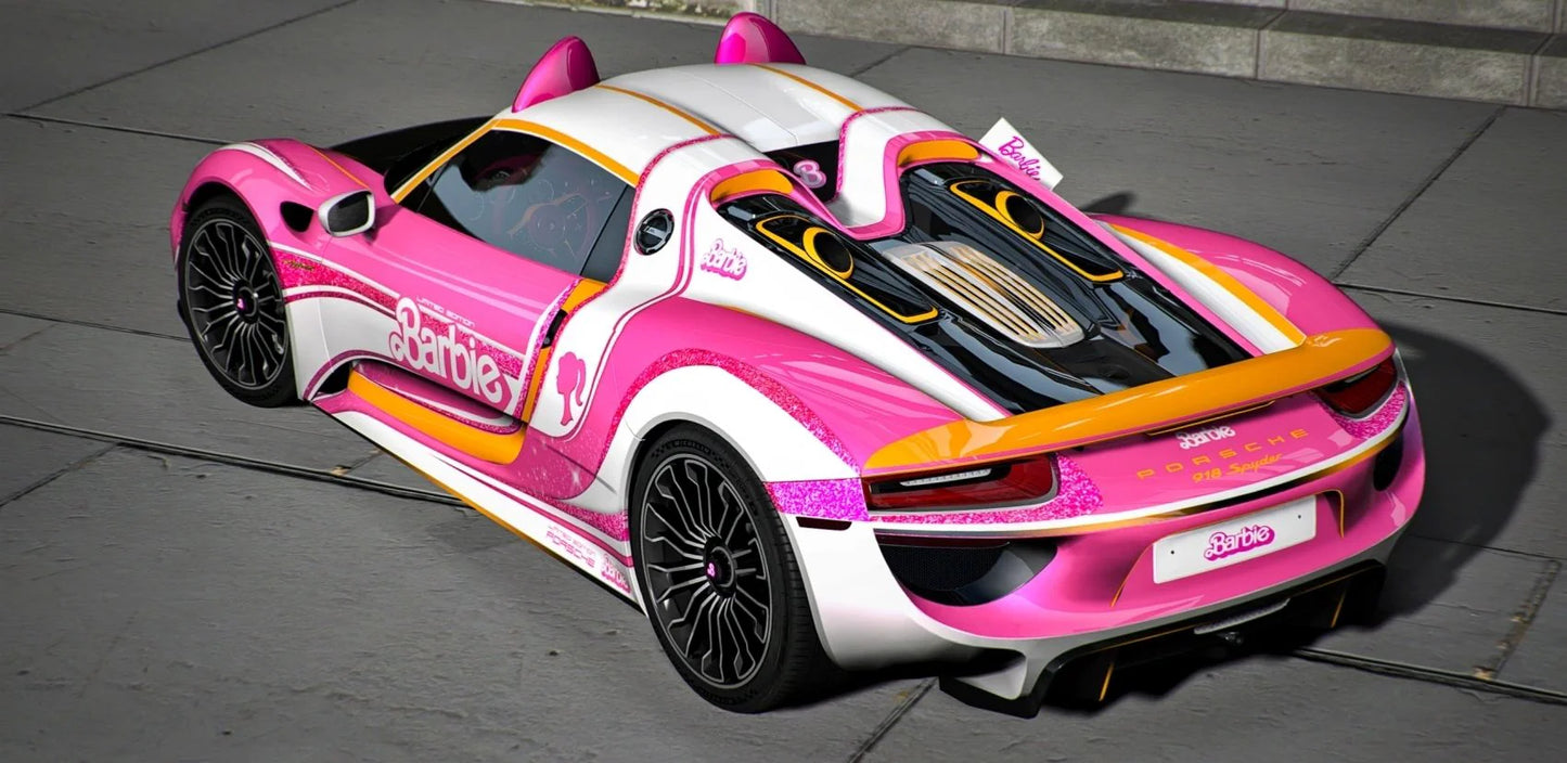 Custom Animated Barbie Porsche 918 Spyder [20+ Tuning Parts] | Port Baek