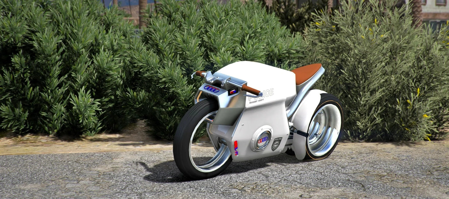 Audi Concept Police Motorcycle [Dinamic Lights] | HFM