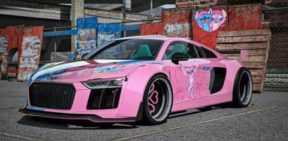 Audi R8 Stitch & Angel Livery | Gamer's Cafe