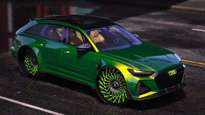 Audi RS6 R On Big Twisted Artis Forged Wheels | PNUT Customs