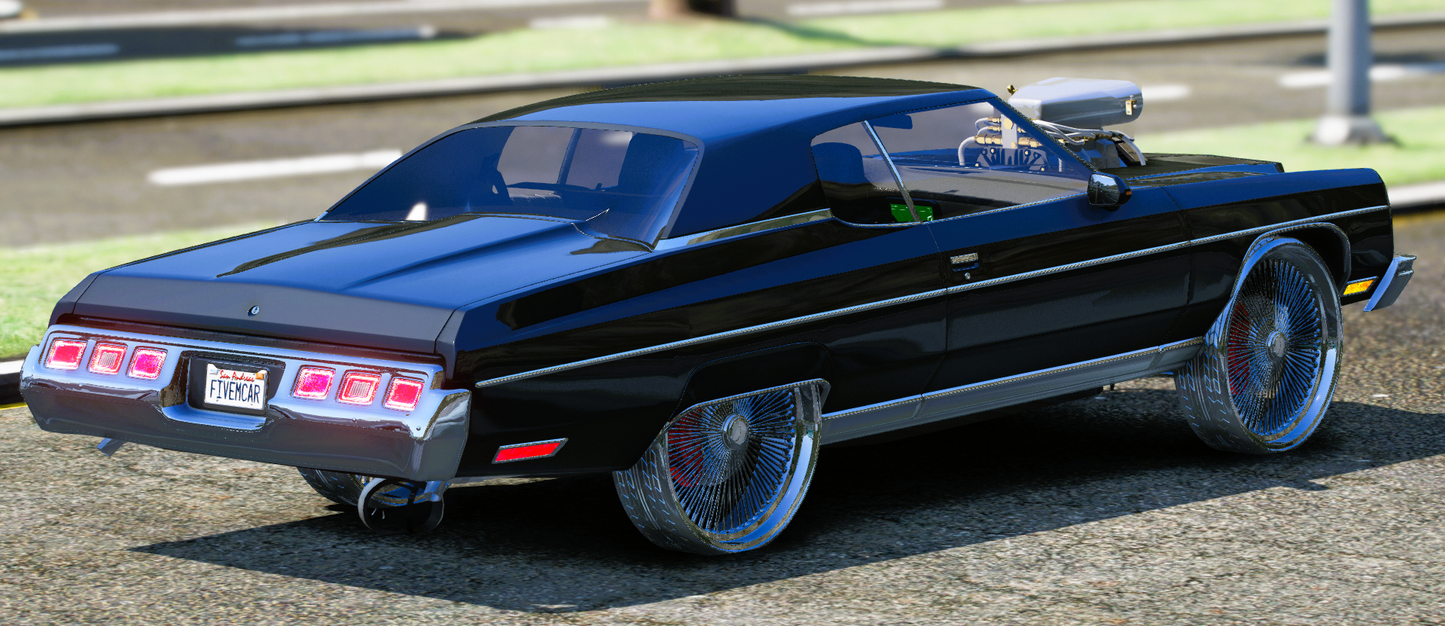 (Debadged) 1973 Chevy Impala Custom Donk | One Deep