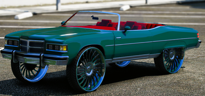 (Debadged) 1975 Pontiac Grand Ville on Rucci Donk | Krazy Customs