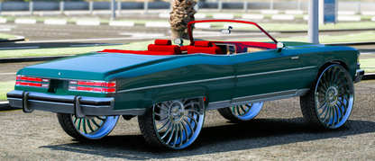 (Debadged) 1975 Pontiac Grand Ville on Rucci Donk | Krazy Customs