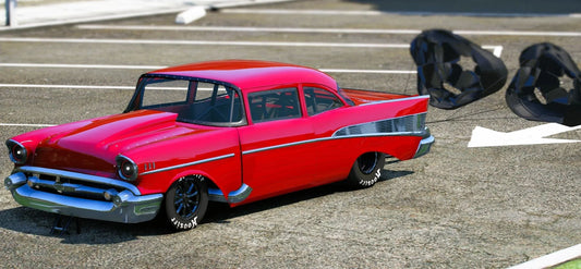 (Debadged) 1957 Chevy Belair Drag | Grady's Customs