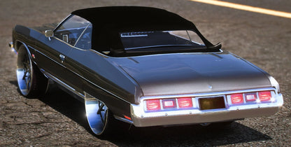 (Debadged) 1973 Chevy Convertible Donk on Forgiatos [Animated Roof] | PNUT Customs