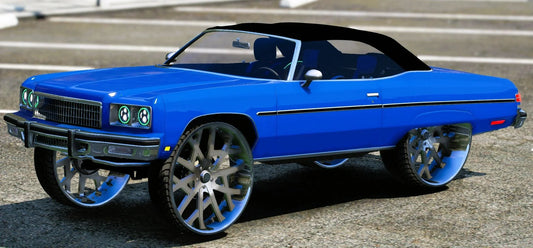 (Debadged) 1975 Chevrolet Maybach Donk Drop on Staggered Amani Forged | PNUT Customs