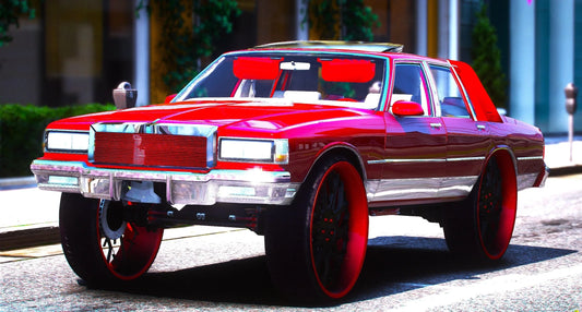 (Debadged) 1986 Chevy Caprice Brougham Scat On Forgiatos | Bleed