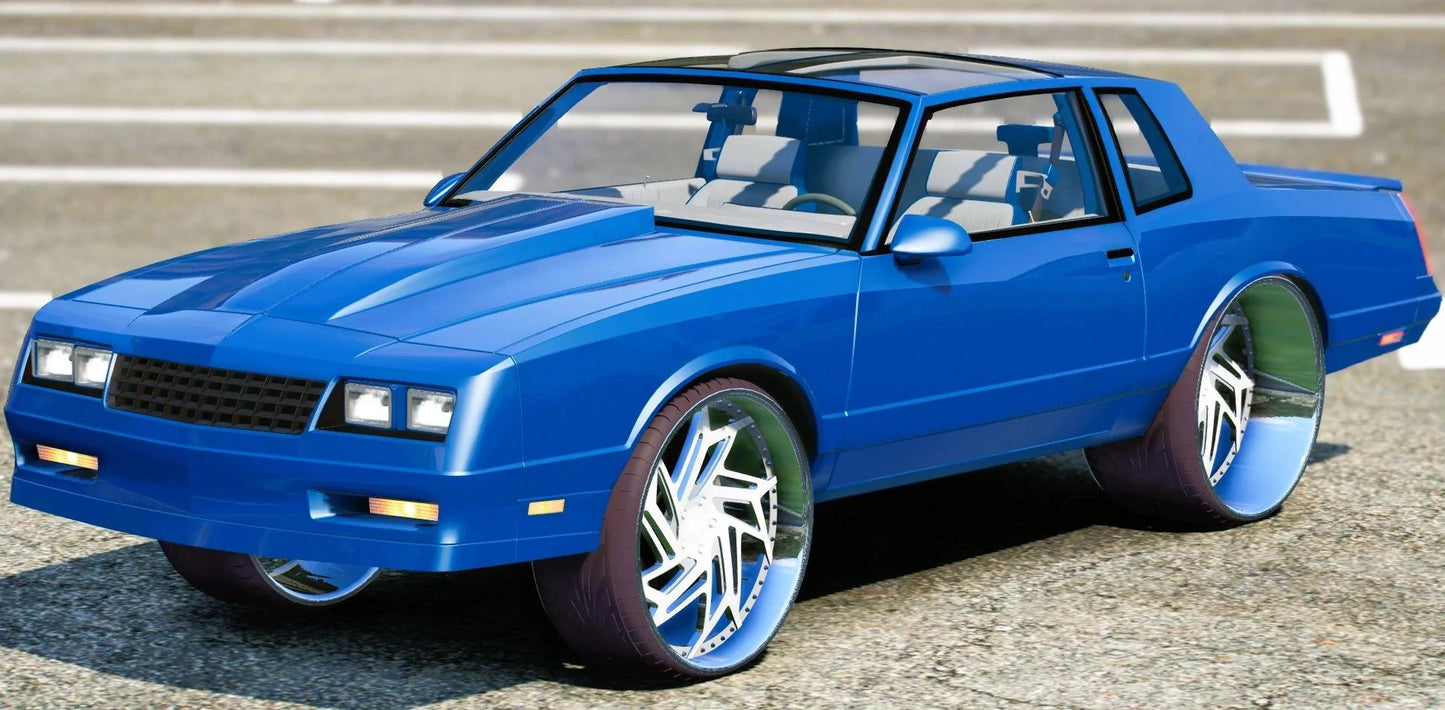 (Debadged) 1986 Chevrolet Monte Carlo SS T/Tops Corleone Forged | DDC Cars