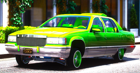 (Debadged) 1993 Cadillac Fletwood Broghum Lowrider | Unique Kustomz