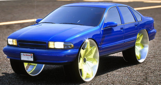 (Debadged) 1996 Chevy Impala Glocks Donk | King Kurt