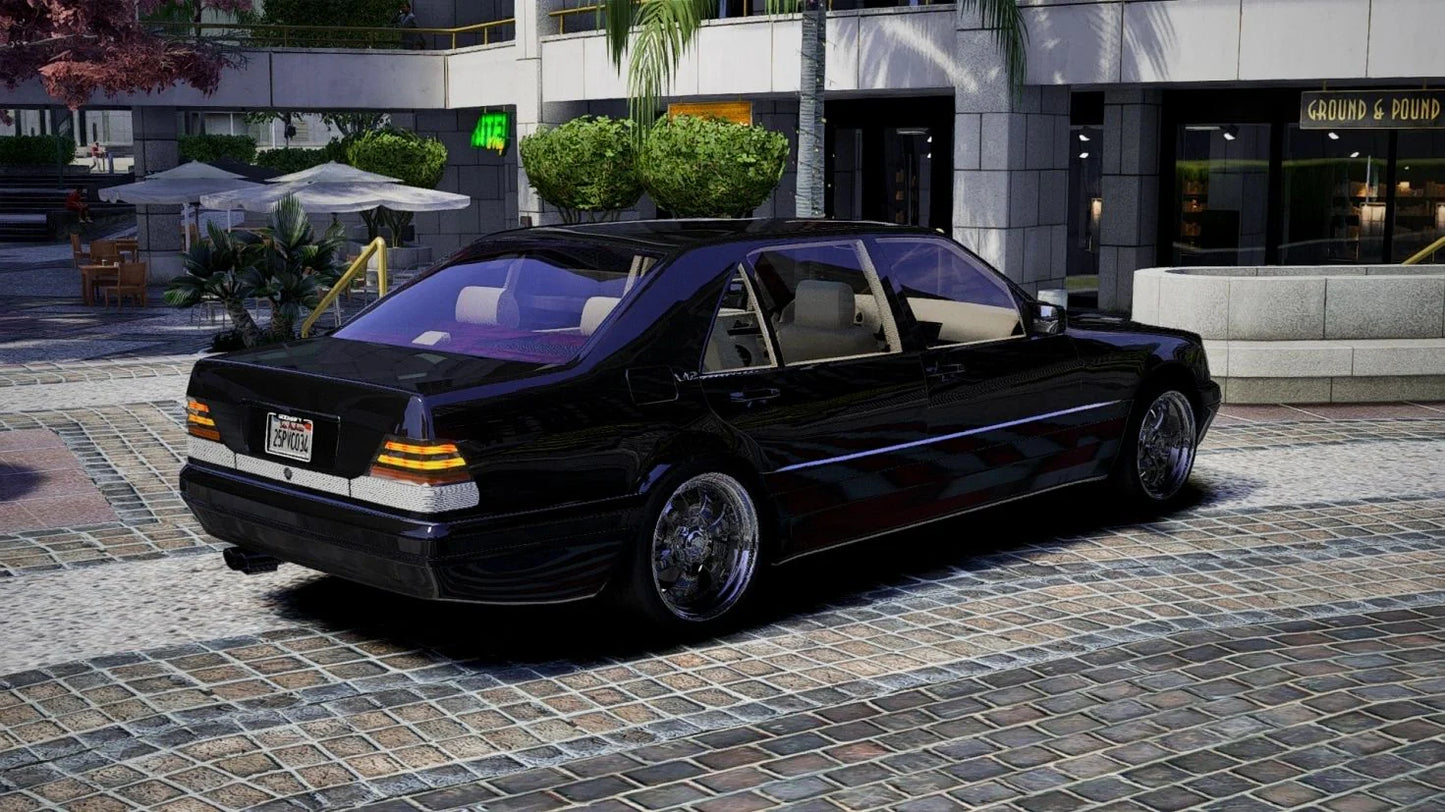 (Debadged) 1994 S600 Slab On Davin Spreewheels | GG
