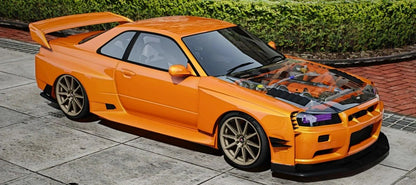 (Debadged) 2002 Nissan Skyline GT-R Custom | JAVCUSTOM