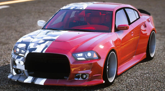 (Debadged) 2014 Dodge Charger Hellcat Custom + Extras + Livery + Animated Turbos/Windows | UGC