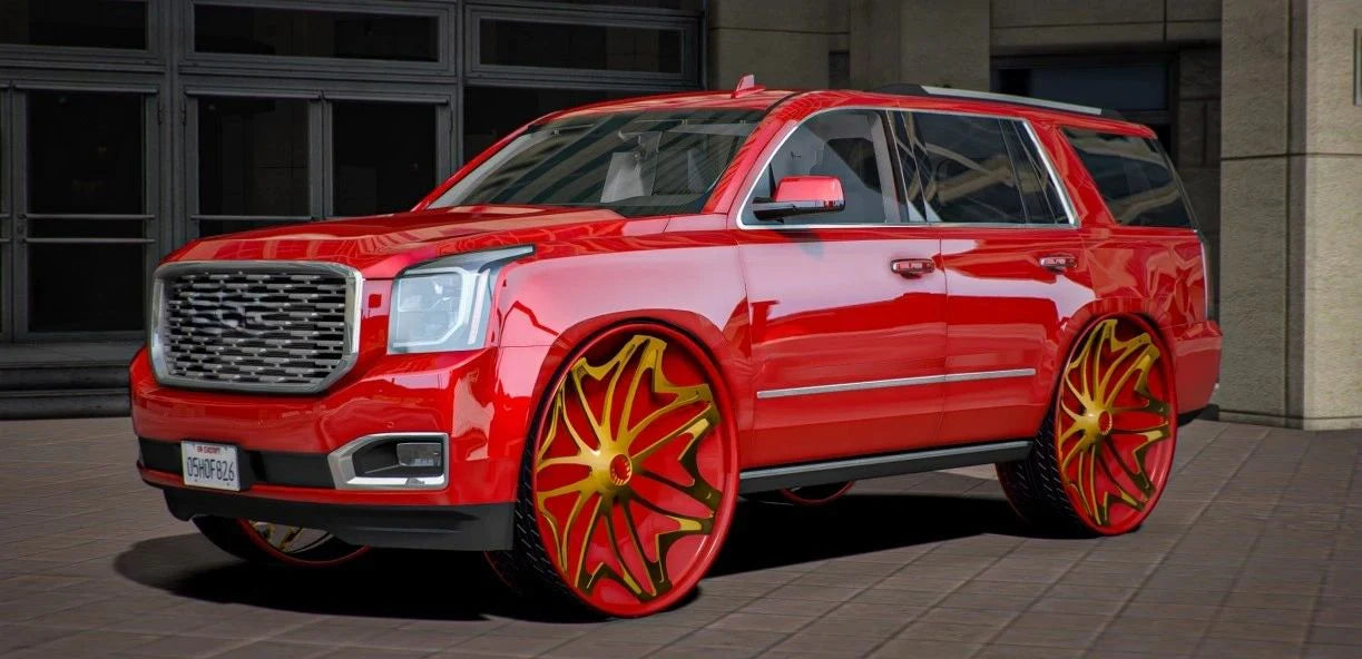 (Debadged) 2019 GMC Yukon Donk on Floats | GZ Customs