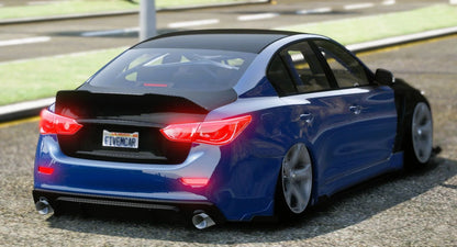 (Debadged) 2014 Infiniti Q50 | Underground Customs