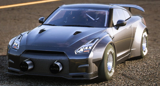 (Debadged) 2017 Nissan GTR Twin Turbo Drag (Bulletproof) | Wafflez
