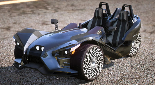 (Debadged) 2015 Polaris Slingshot on 24 Front 26 Rear Forgiatos | Bleed