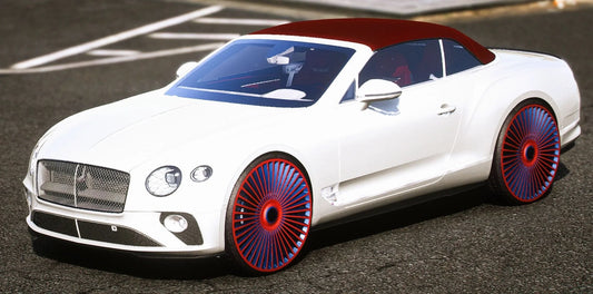 (Debadged) 2020 Bentley Continental GTC Auto-Roof on 28s Forgiatos | Bleed