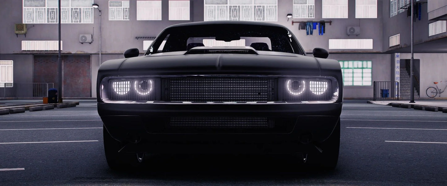(Debadged) 2022 Dodge Challenger Retro Mod (5 Seater) | Underground Customs