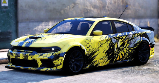 (Debadged) 2022 Dodge Charger Scatpack Magic Outside 305 (Animation Sunroof) | Playa Customs