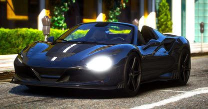 (Debadged) 2022 Ferrari F8 Keyvany Spyder (Auto Roof) | Twin Builds