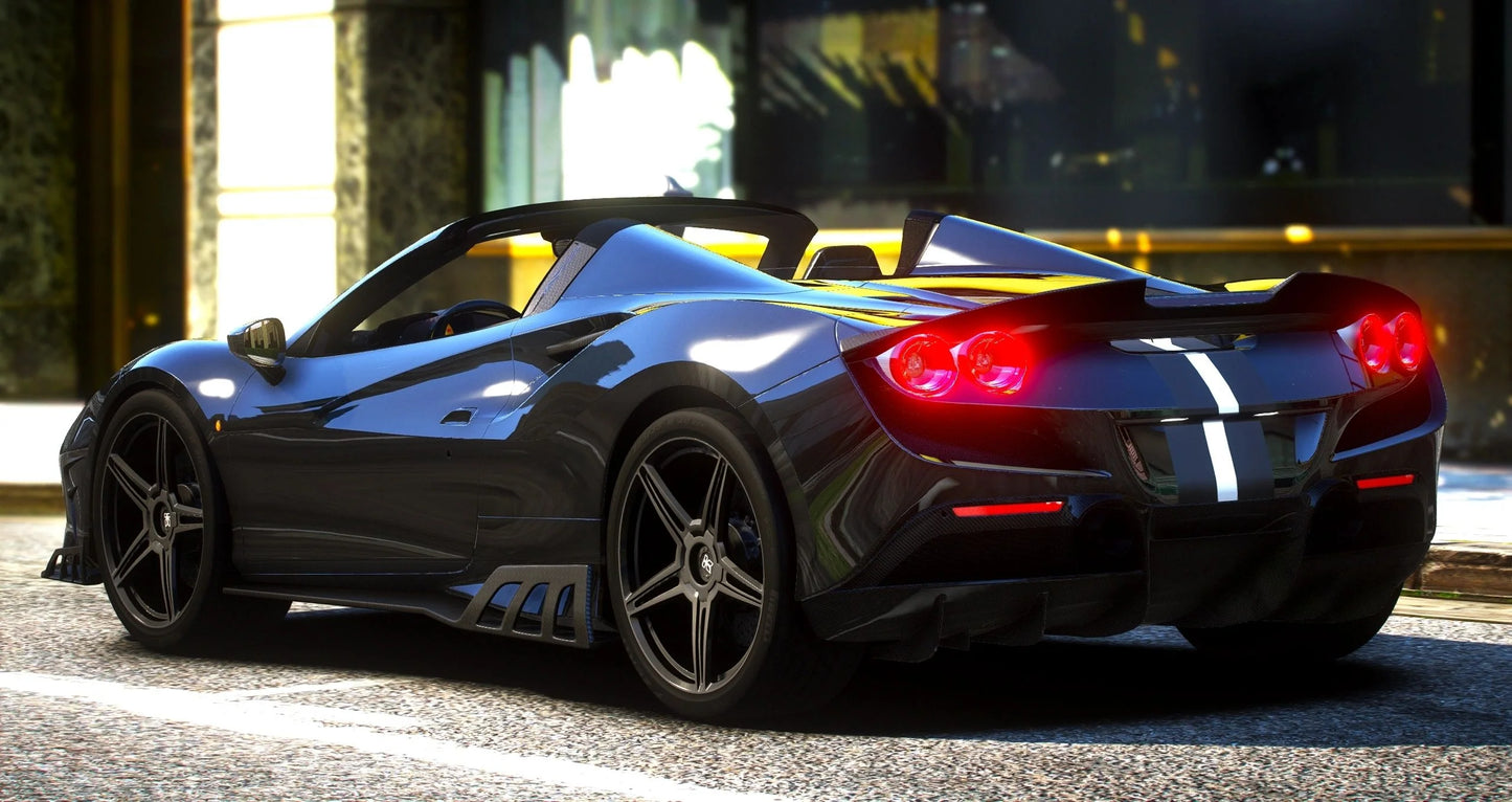 (Debadged) 2022 Ferrari F8 Keyvany Spyder (Auto Roof) | Twin Builds