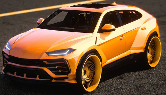 (Debadged) 2022 Lamborghini Urus Widebody 5 Seater With Money And Speakers On Forgiatos | AS Customs
