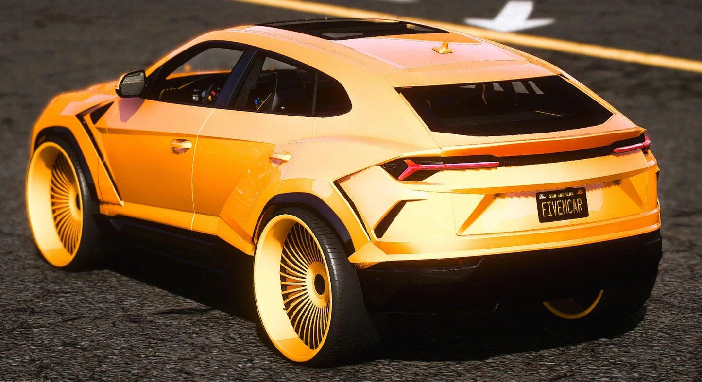 (Debadged) 2022 Lamborghini Urus Widebody 5 Seater With Money And Speakers On Forgiatos | AS Customs