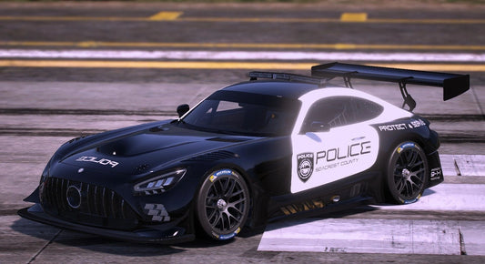 (Debadged) 2020 Mercedes Benz AMG GT3 Police | HFM