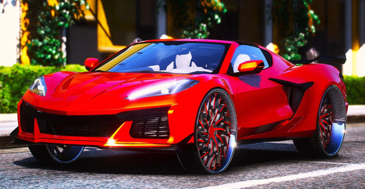 (Debadged) 2023 Twin Turbo Z06 C8 Corvette on 26" Rucci "Ounce" | LilBuddyCustoms