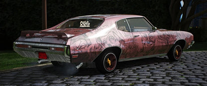 (Debadged) Buick GSX Lowrider 1970 | Owl Frost