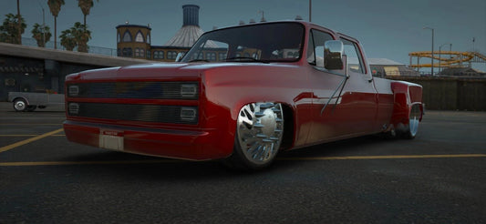 (Debadged) Bagged Chevrolet k30 Dually on JTX Forged wheels | Castillo Mods