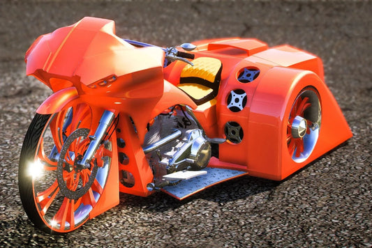 (Debadged) Bagger Trike With Working Speakers | GG