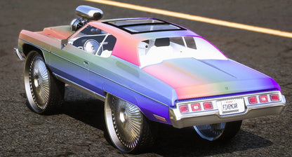 (Debadged) 1973 Chevrolet Caprice Juicy Fruit On 32s Dubs | 412DonkLife