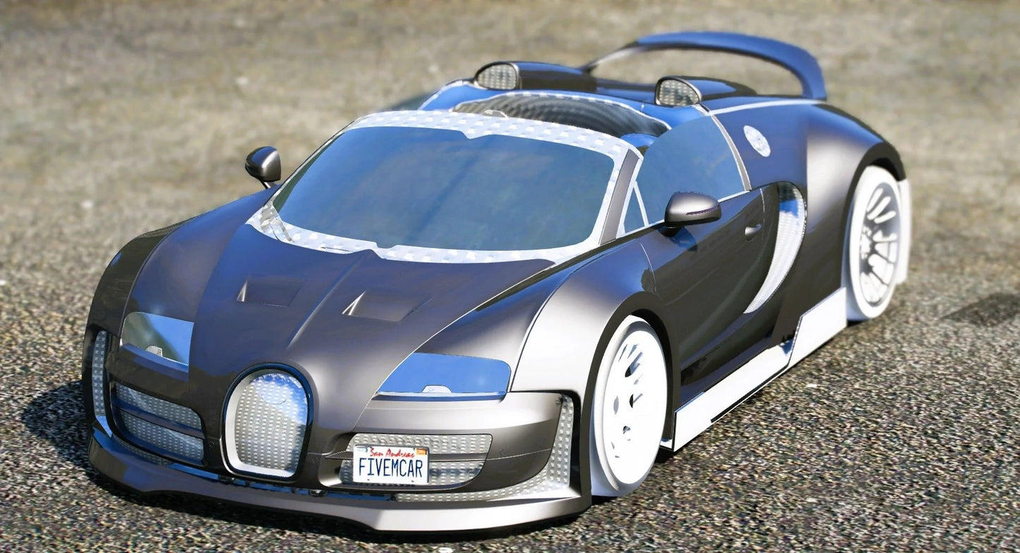 (Debadged) Bugatti Veyron Profilee [Animated Lights] | Zeed