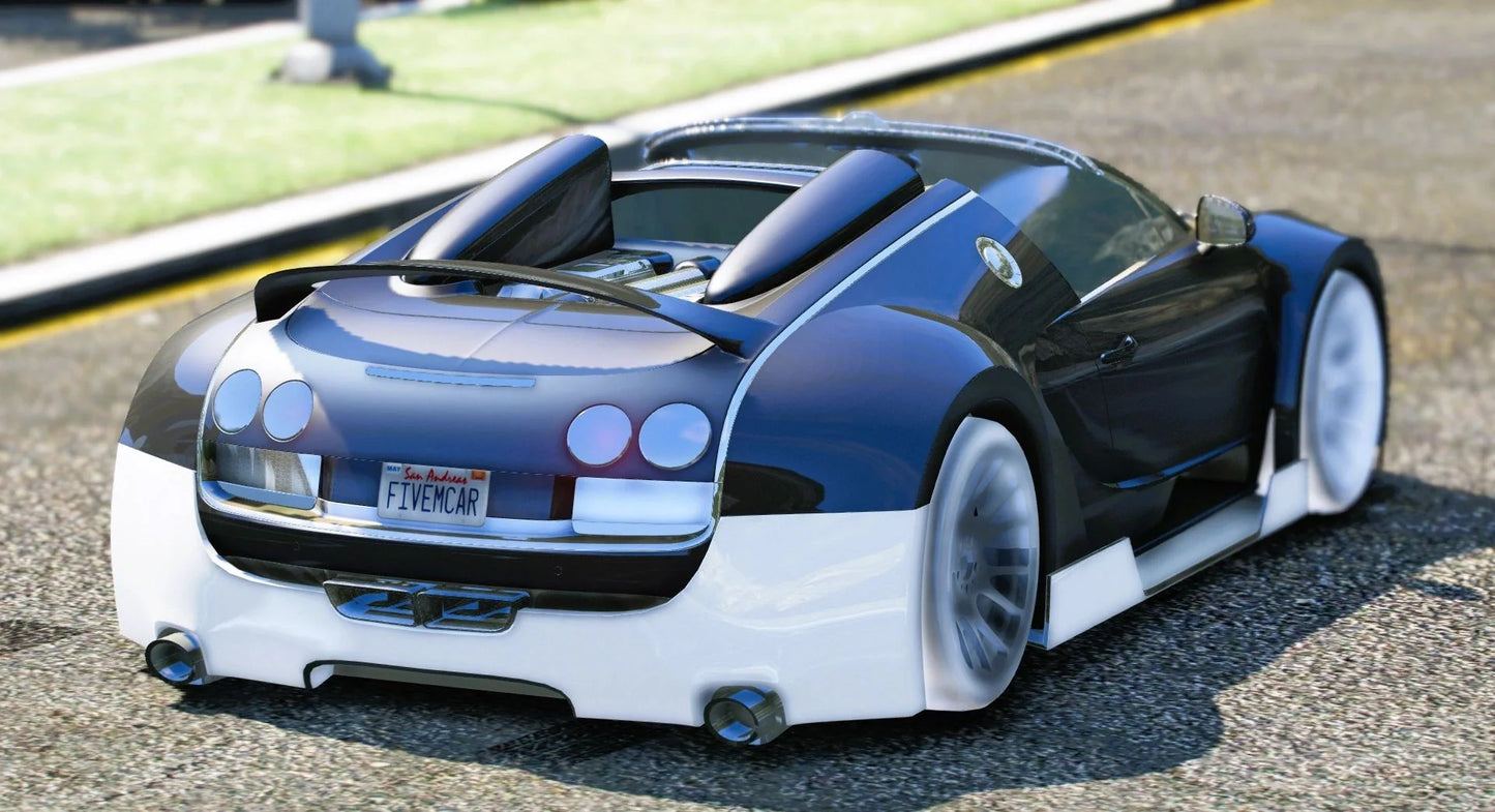 (Debadged) Bugatti Veyron Profilee [Animated Lights] | Zeed