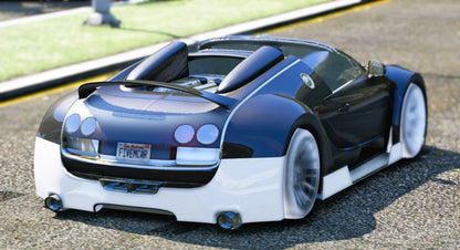 (Debadged) Bugatti Veyron Profilee [Animated Lights] | Zeed