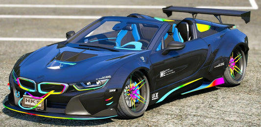 (Debadged) BMW I8 Rainbow Light Edition | Killer Vechicles