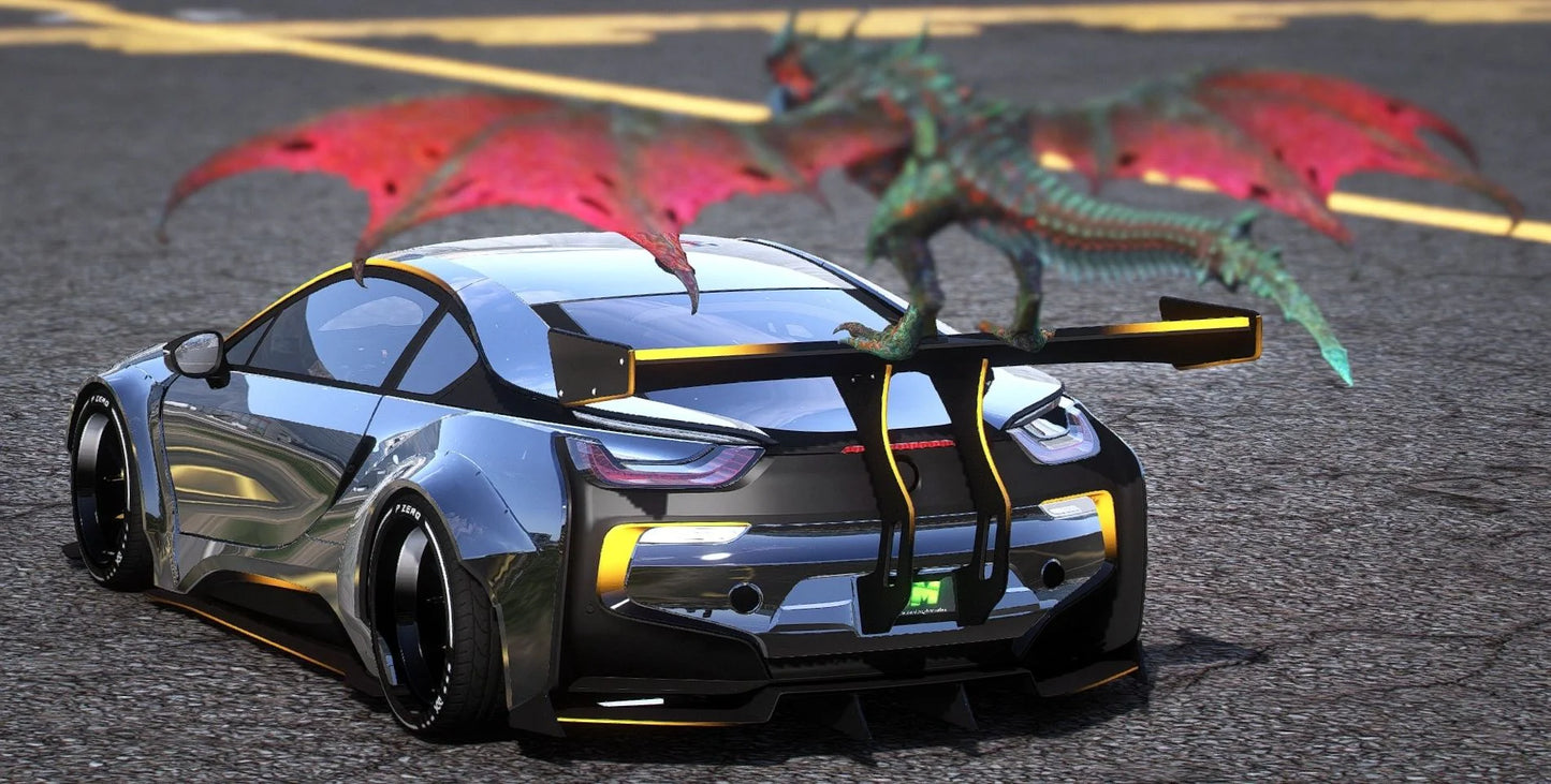 (Debadged) BMW i8 WB Dragon [Dinamic Lights] | Kick Store