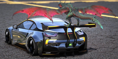 (Debadged) BMW i8 WB Dragon [Dinamic Lights] | Kick Store