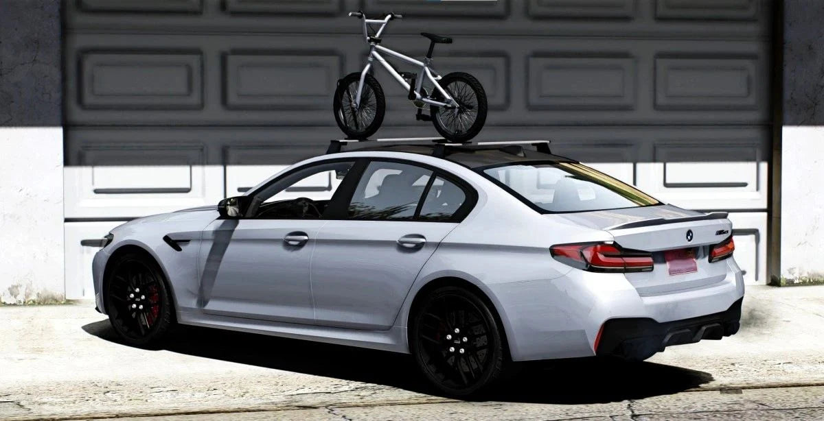 (Debadged) BMW M5 with Bike 2022 | Goonie