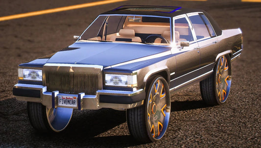 (Debadged) Cadillac Fleetwood Donk Spiners 1988 | Ismackz