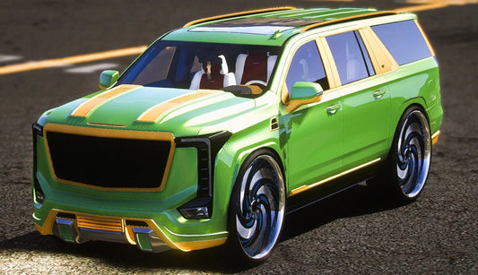 (Debadged) Cadillac Escalade Concept on floaters Donk 2025 (Animated Sunroof) | GZ Customs