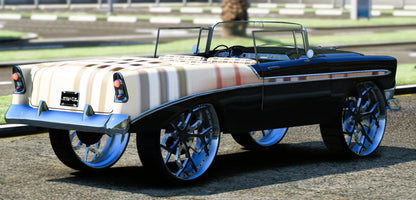 (Debadged) Chevy Belair 28s Donk | Krazy Customs